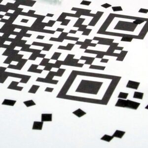 Bitar av en QR-kod